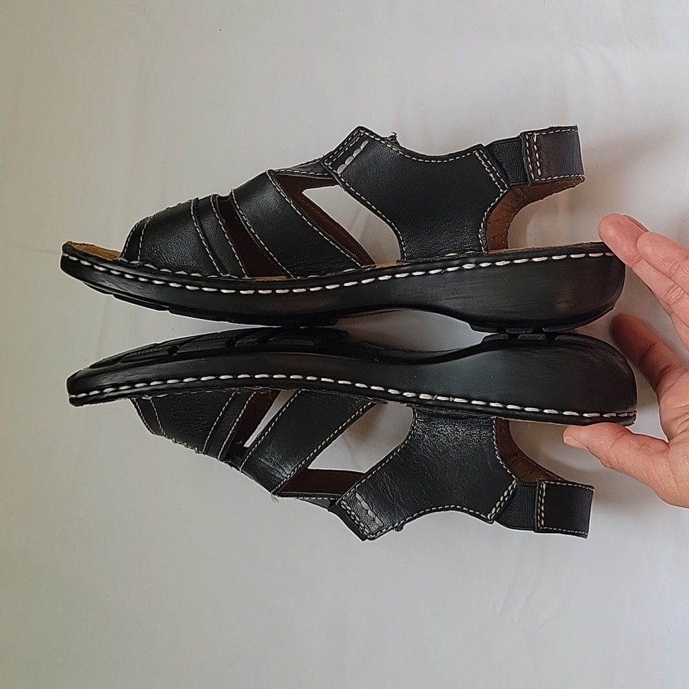 NATURALIZER Natural Soul. Sandal Black Leather. Size 6.5 - Picture 17 of 17